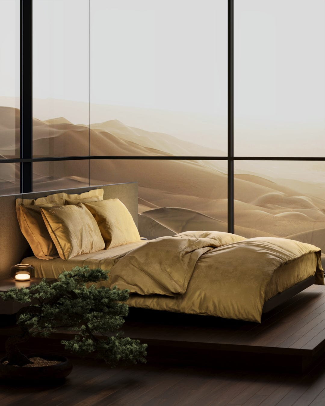 Blissful Gold Full Bedding Set | Duvet Cover, Flat Sheet & Pillowcases